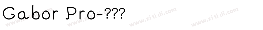 Gabor Pro字体转换